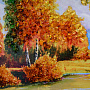 Янтарная картина "Пейзаж №1" 28х20 см, фотография 3. Интернет-магазин ЛАВКА ПОДАРКОВ